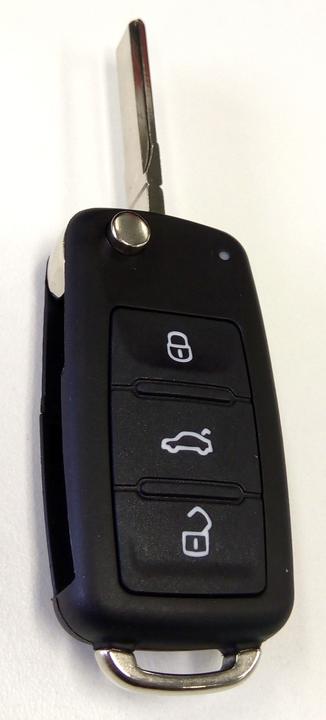 MAP Car Remote Shell (3 Button) fits VW KF123