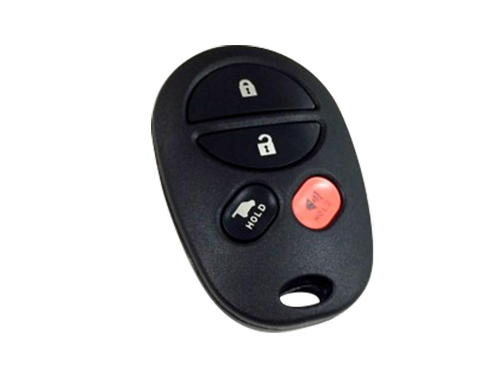MAP Car Remote Shell & Buttons (4 Button) fits Toyota KF314