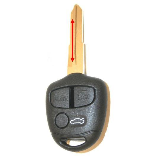MAP Car Remote Shell & Buttons (3 Button) fits Mitsubishi Challenger KF377