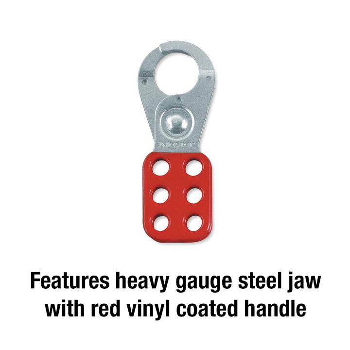 Master Lock Steel Lockout Hasp 6-Hole 25mm Jaw Clearance 0420