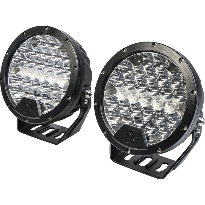 Maxi Trac 4x4 LED Driving Light Kit Waterproof 180mm 13777 Lumens w/ Wiring Harness