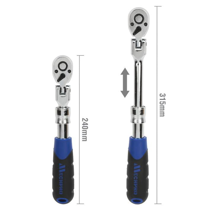 Mechpro Extendable Ratchet 240-315mm 3/8In Drive
