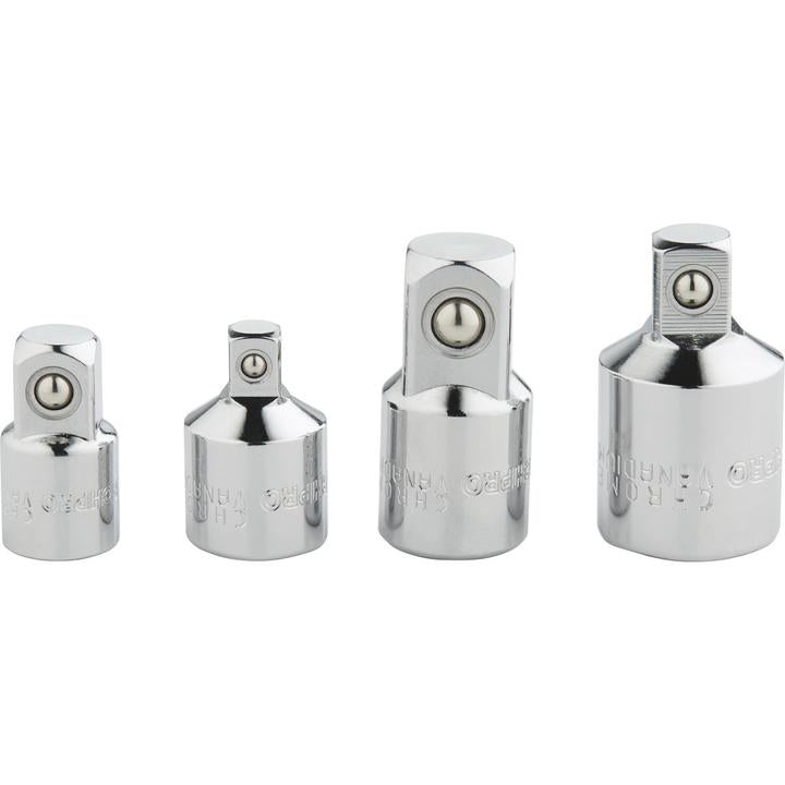 Mechpro Adapter Set 1/4In, 3/8In & 1/2In Drive 4pc