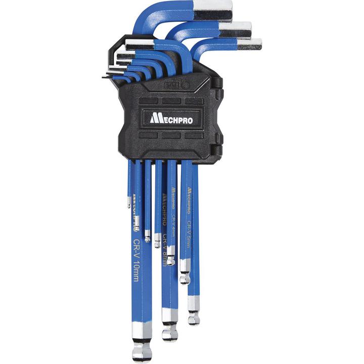 Mechpro Hex Key Long Arm Set Metric 9pc