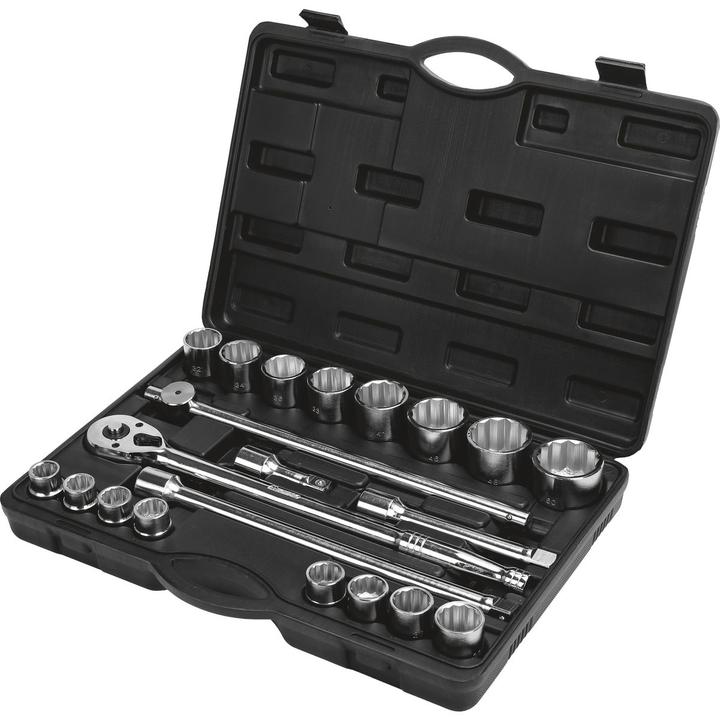 Mechpro Socket Set Metric 3/4In Drive 21pc