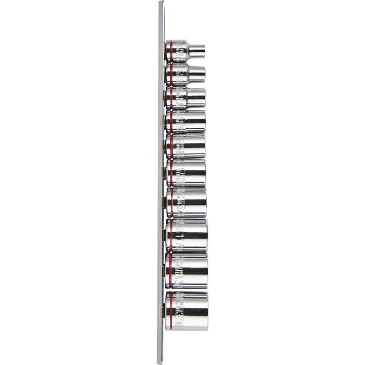 Mechpro Socket Rail Set SAE 3/8In Drive 10pc