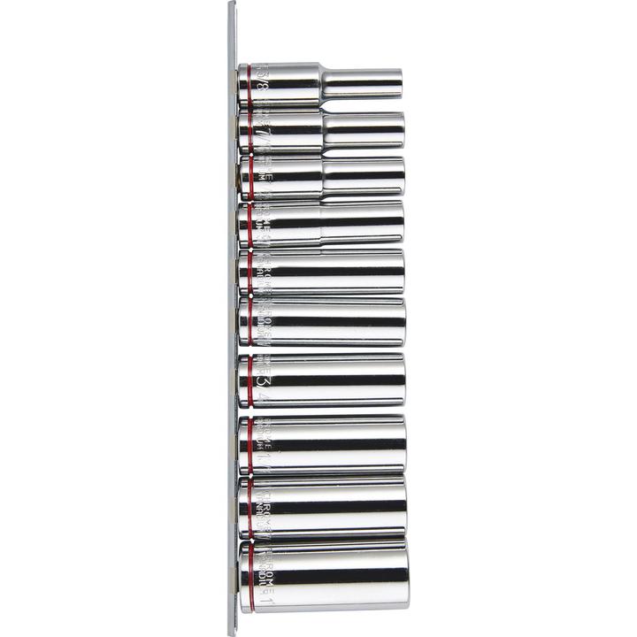 Mechpro Deep Socket Rail Set SAE 1/2In Drive 10pc