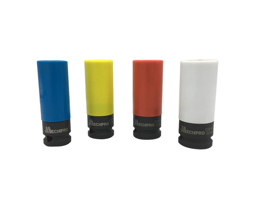 Mechpro 1/2In Square Drive Wheel Nut Set 4pc