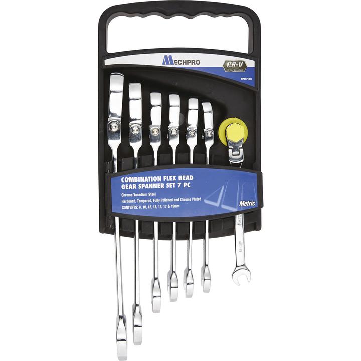Mechpro Flex Head Spanner Set 7pc