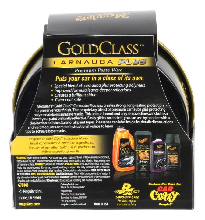 Meguiars Gold Class Carnauba Wax 311g G7014J