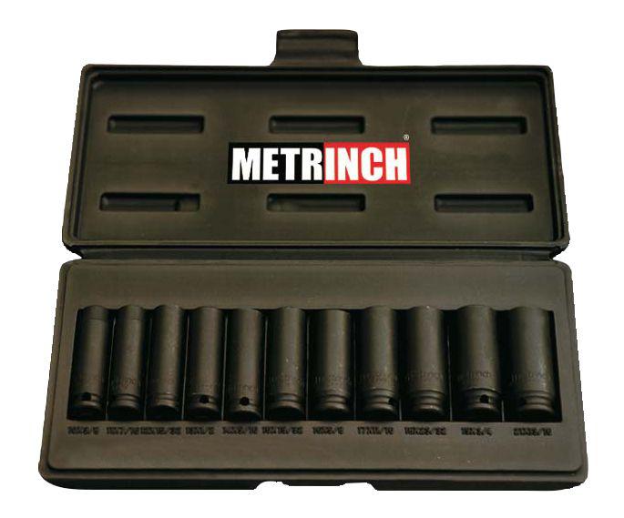 METRINCH Deep Impact Socket Set 3/8"" Drive 11Pc MET-2305
