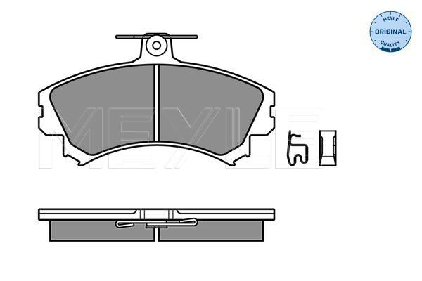 MEYLE Original Brake Pad Set Front 025 219 2017