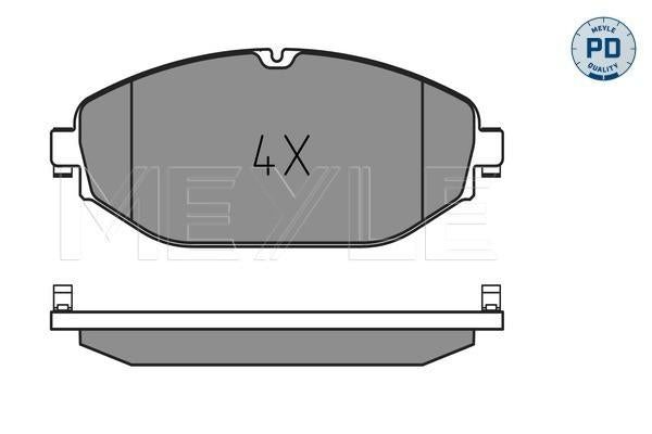 MEYLE PD Brake Pad Set Front 025 220 7619/PD