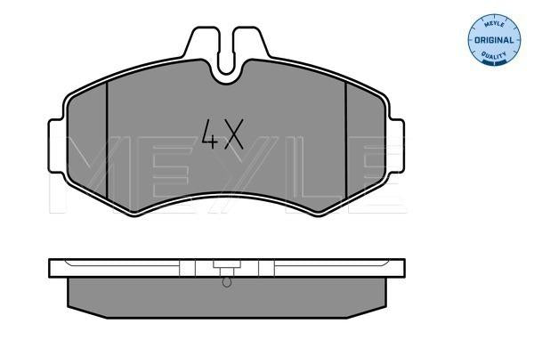 MEYLE Original Brake Pad Set Front 025 230 2220