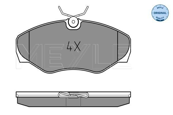 MEYLE Original Brake Pad Set Front 025 230 9918