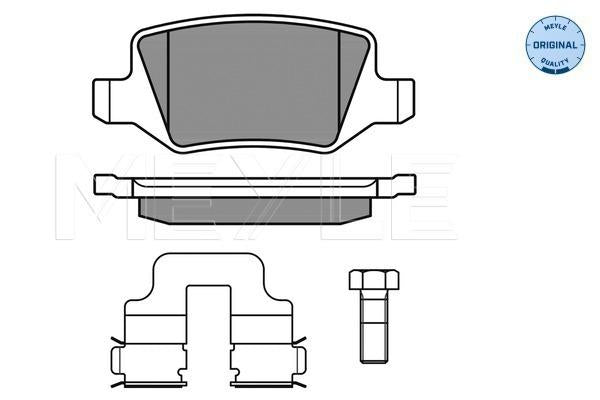 MEYLE Original Brake Pad Set Rear 025 231 3814