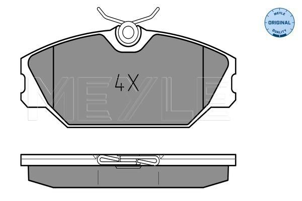 MEYLE Original Brake Pad Set Front 025 231 7218