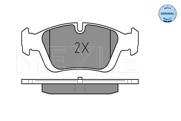MEYLE Original Brake Pad Set Front 025 232 8717