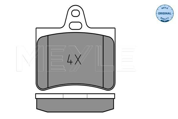 MEYLE Original Brake Pad Set Rear 025 233 0515