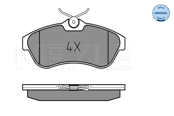 MEYLE Original Brake Pad Set Front 025 234 0919