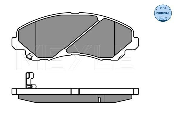 MEYLE Original Brake Pad Set Front 025 235 8416/W