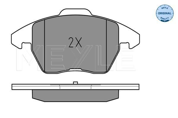 MEYLE Original Brake Pad Set Front 025 235 8919