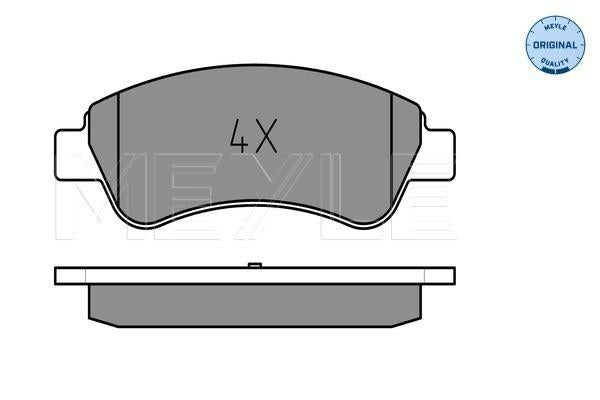 MEYLE Original Brake Pad Set Front 025 235 9919