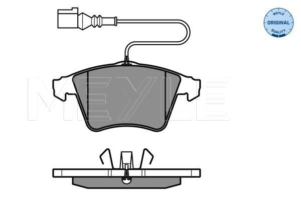 MEYLE Original Brake Pad Set Front 025 237 4919/W