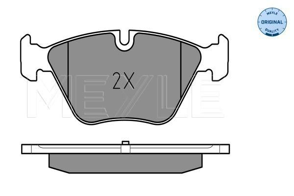 MEYLE Original Brake Pad Set Front 025 237 9420