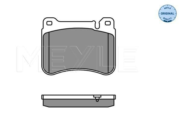 MEYLE Original Brake Pad Set Front 025 239 4516