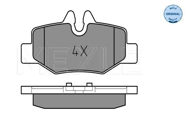 MEYLE Original Brake Pad Set Rear 025 240 0817