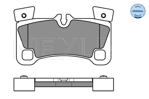 MEYLE Original Brake Pad Set Rear 025 242 9616