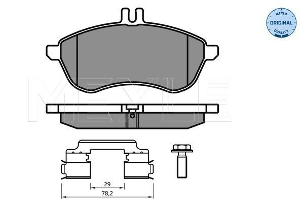MEYLE Original Brake Pad Set Front 025 243 0620/K2