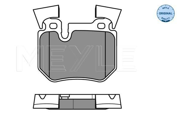 MEYLE Original Brake Pad Set Rear 025 243 1517