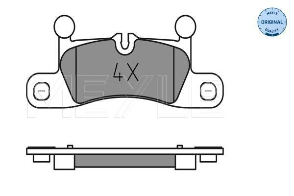 MEYLE Original Brake Pad Set Rear 025 247 2116