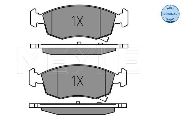 MEYLE Original Brake Pad Set Front 025 253 2317