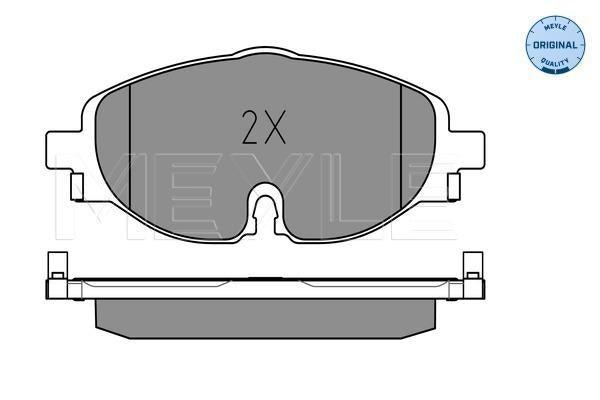 MEYLE Original Brake Pad Set Front 025 256 8320