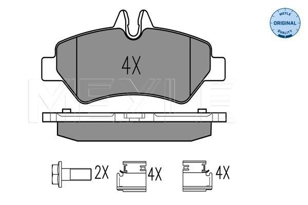 MEYLE Original Brake Pad Set Rear 025 291 9019
