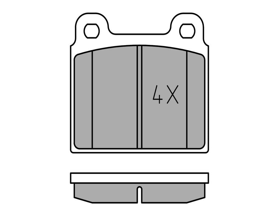 MEYLE Original Brake Pad Set Front 025 200 1115