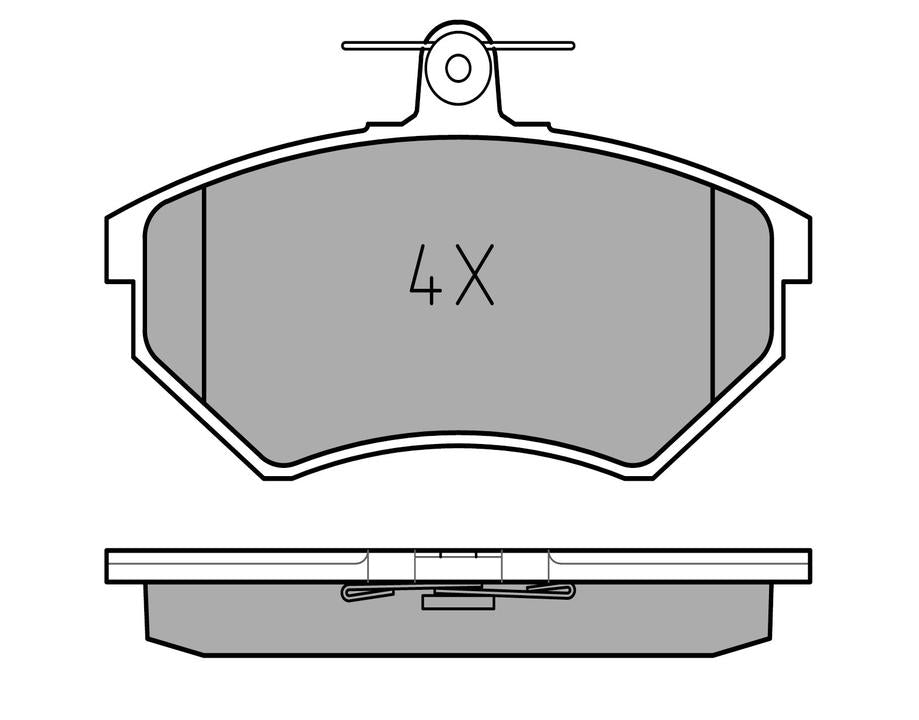 MEYLE Original Brake Pad Set Front 025 201 6816