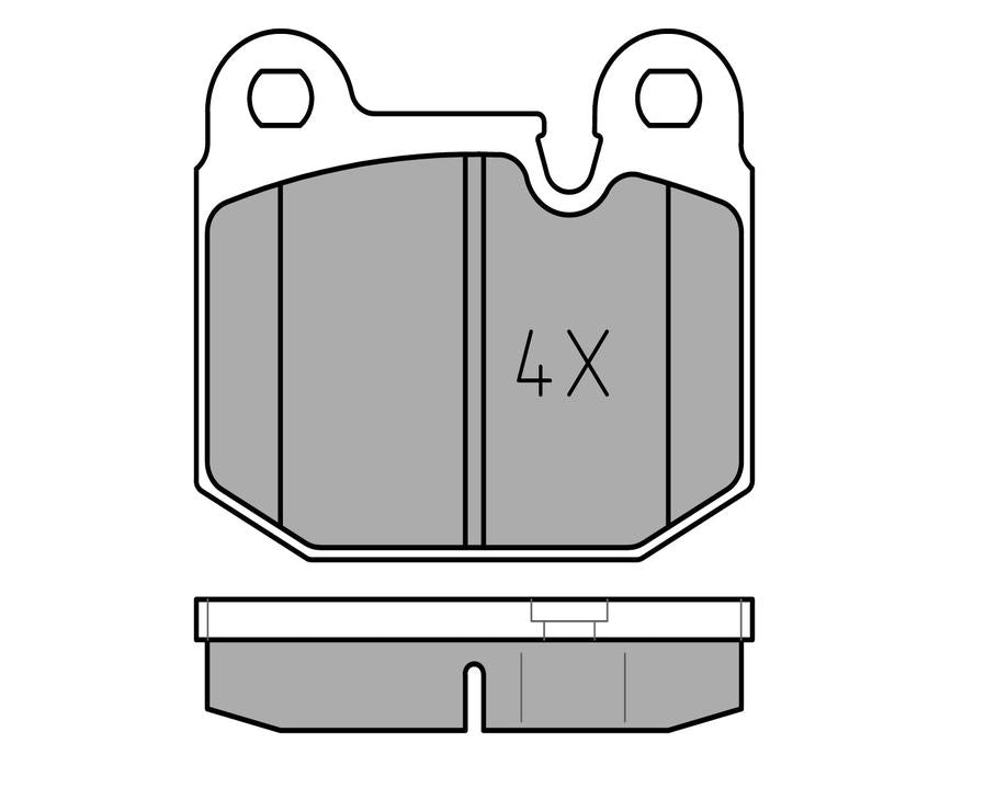 MEYLE Original Brake Pad Set Front 025 205 8816
