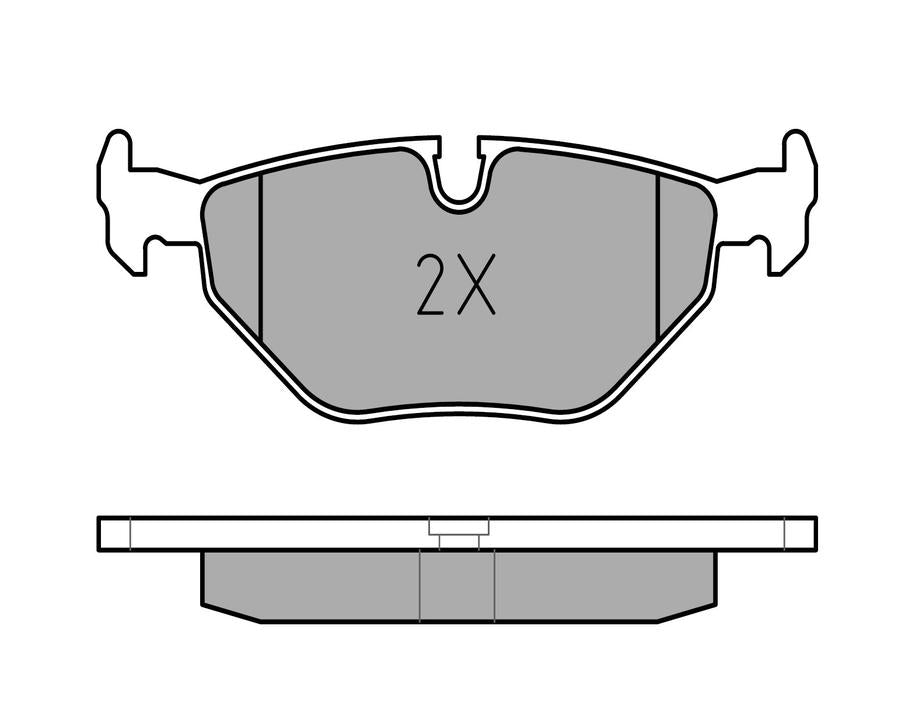 MEYLE Original Brake Pad Set Rear 025 209 9517