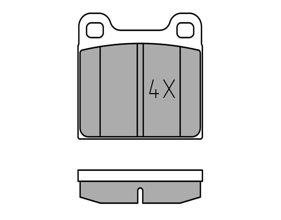 MEYLE Original Brake Pad Set Rear 025 210 3515