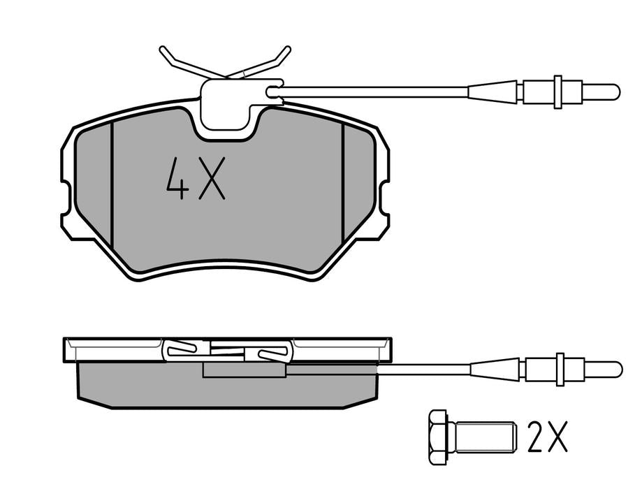MEYLE Original Brake Pad Set Front 025 212 0918/W