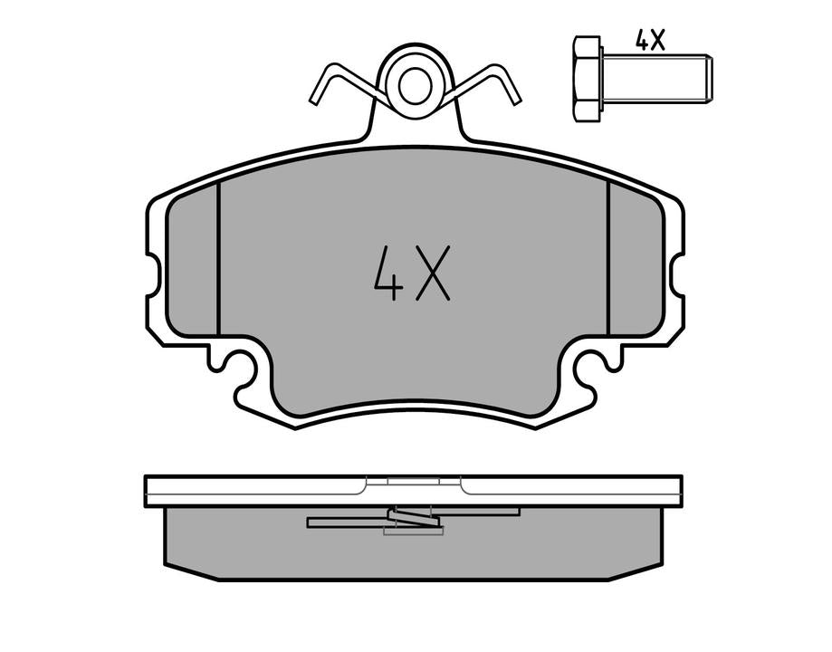 MEYLE Original Brake Pad Set Front 025 214 6318/W