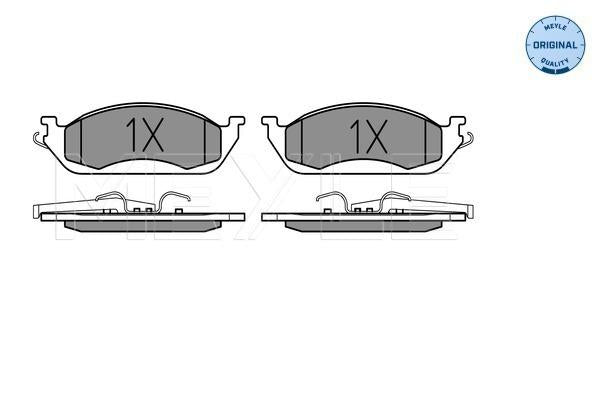 MEYLE Original Brake Pad Set Front 025 231 9317/W