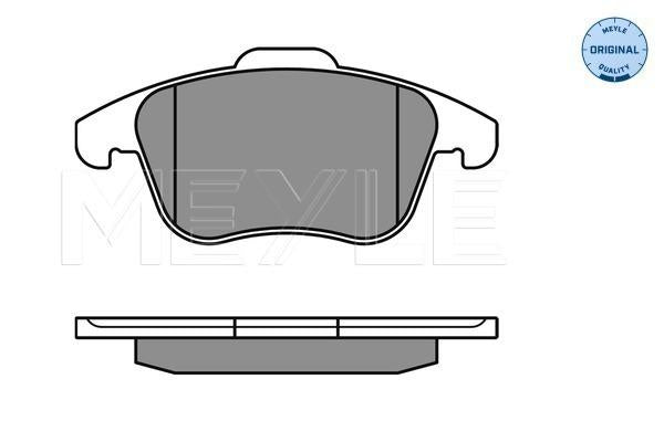 MEYLE Original Brake Pad Set Front 025 243 3219/W