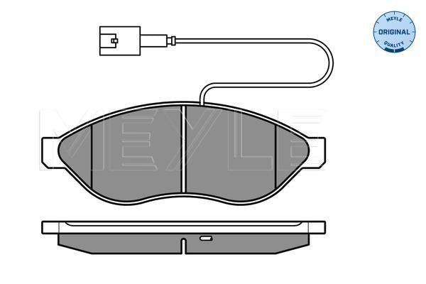 MEYLE Original Brake Pad Set Front 025 244 6819/W2