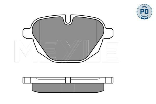 MEYLE PD Brake Pad Set Rear 025 245 6118/PD