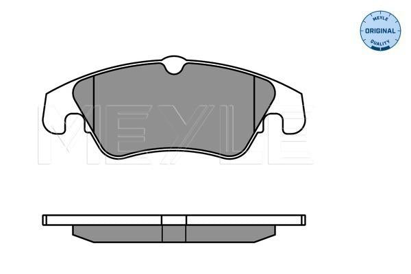 MEYLE Original Brake Pad Set Front 025 247 4319/W